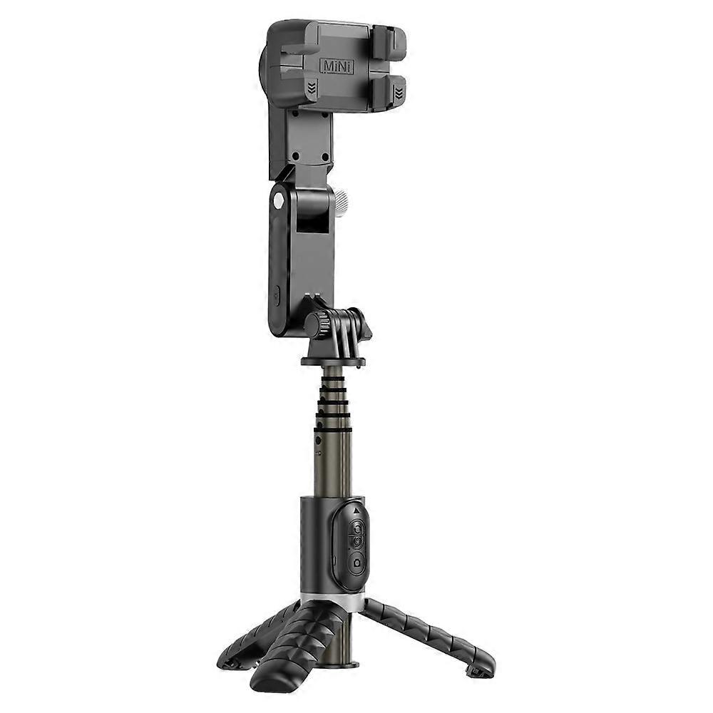 Q18 Smartphone Gimbal Stabilizer Extension Rod Selfie Stick Phone Holder Tripod Stand with Fill Light and Face Tracking Function
