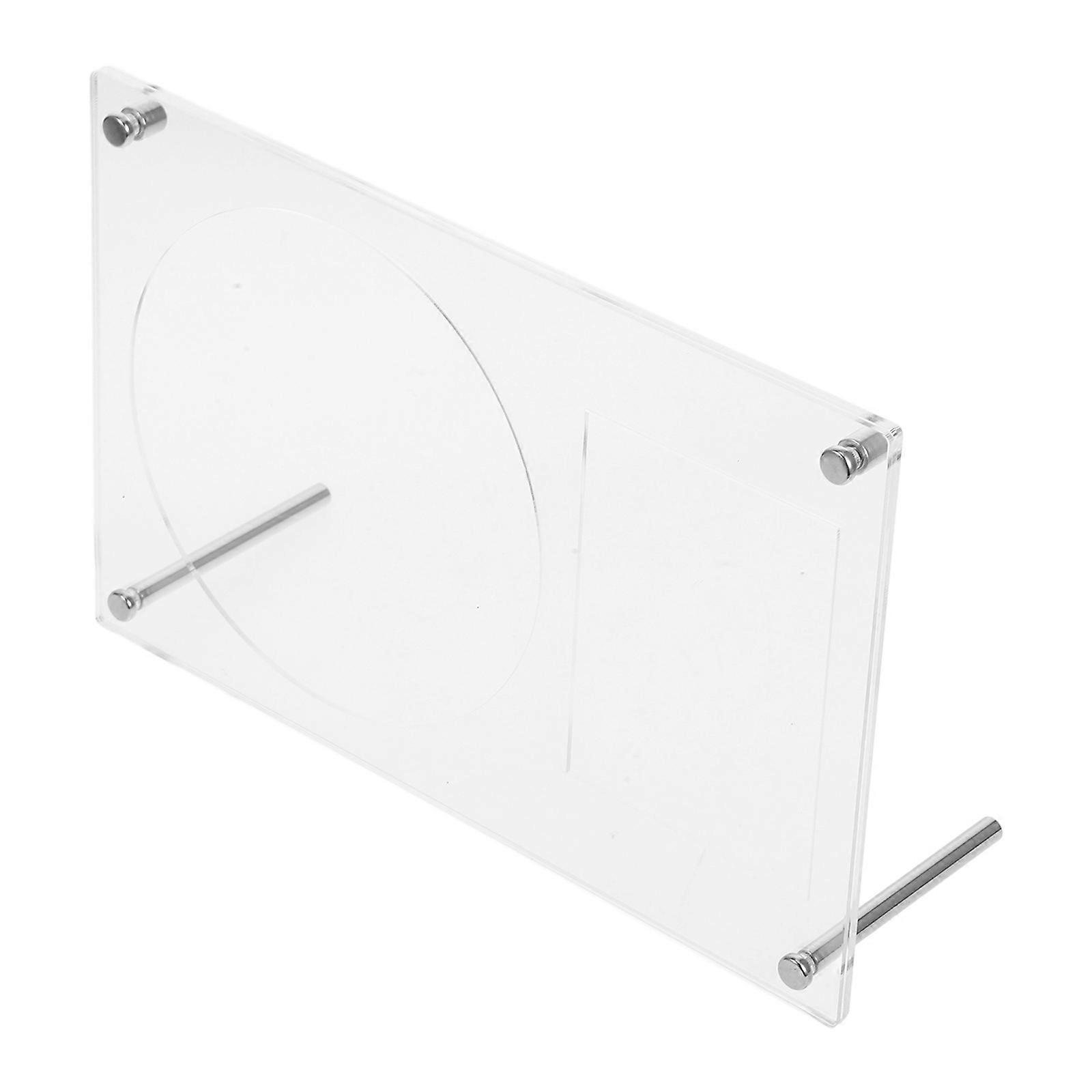 Transparent Acrylic CD Display Holder for Photos and Cards Versatile Storage Box with Stand Frame