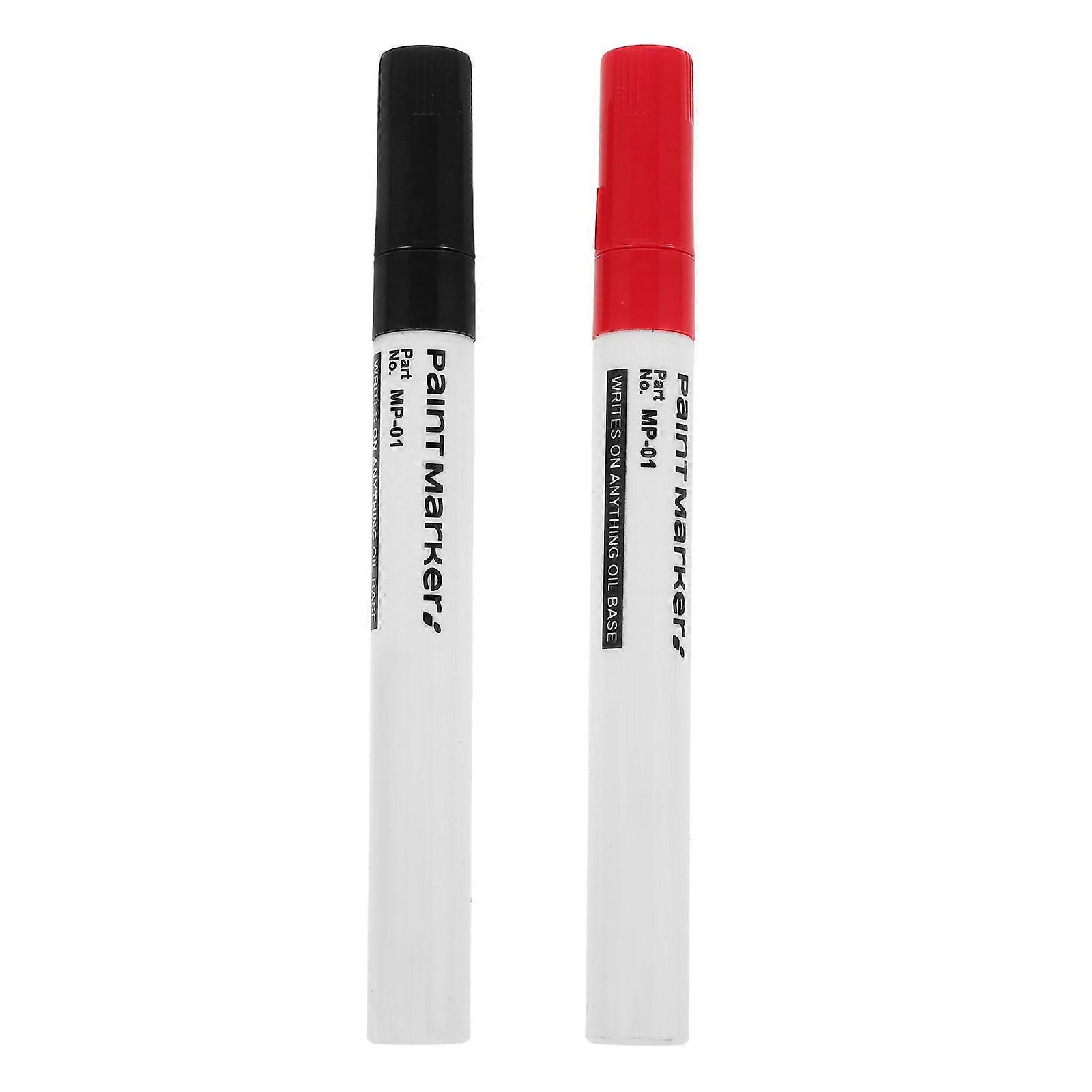 Marker Pen Waterproof Paint Marker Pen for Daily Use 2Pcs
