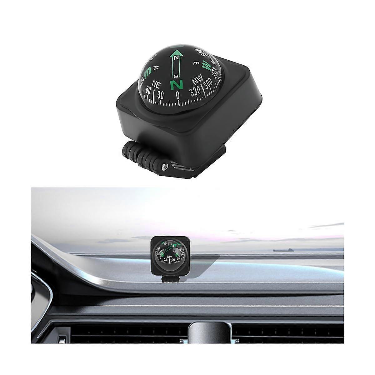 Car Dashboard Compass with Adjustable Viewing Angle, Accurate Guidance, Universal for SUV Truck Sedan