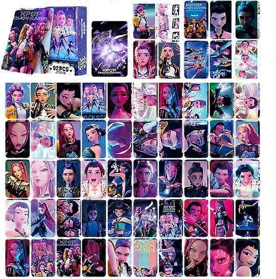 Kpop diable chasseur carte Anime Saja enfants f��te Cosplay carte de jeu recueillir autocollant dessin anim�� Anim autocollants recueillir des