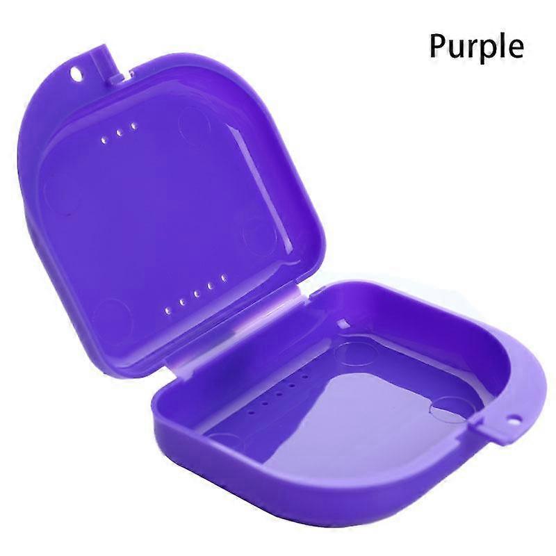 Tooth Retainer Box Brace Container Mouthguard Guard Denture Storage Case Cleaner