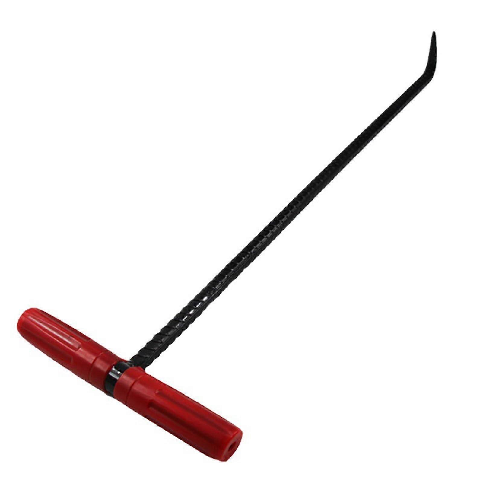 Manhole Cover Lifting Hook with Deep Grip and Long Handle for Drain Grates and Gutter Lids 65cm