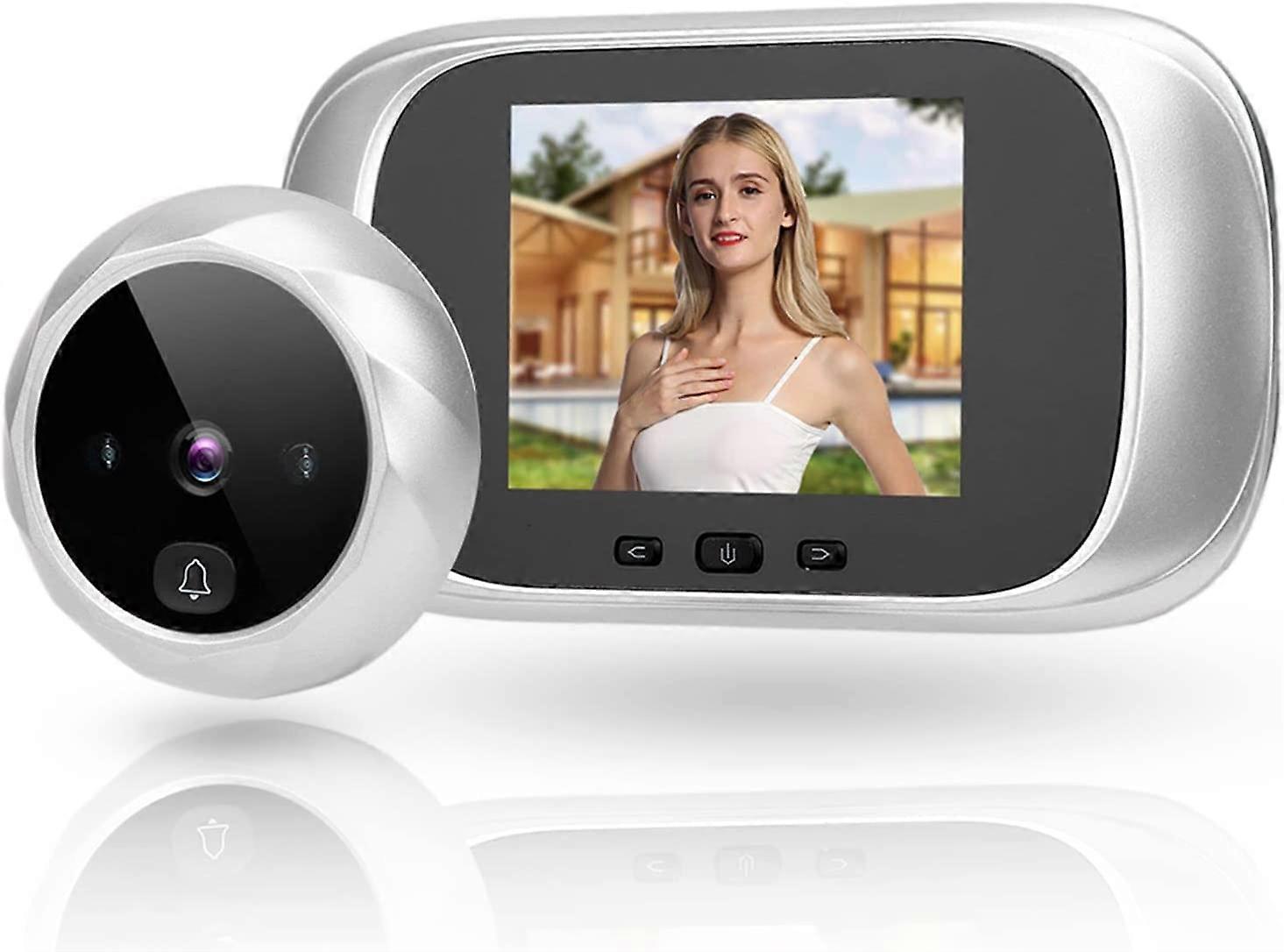 Digital Door Viewer with Infrared Night Vision, 2.8 Inch LCD, Wide Angle Security Video Doorbell