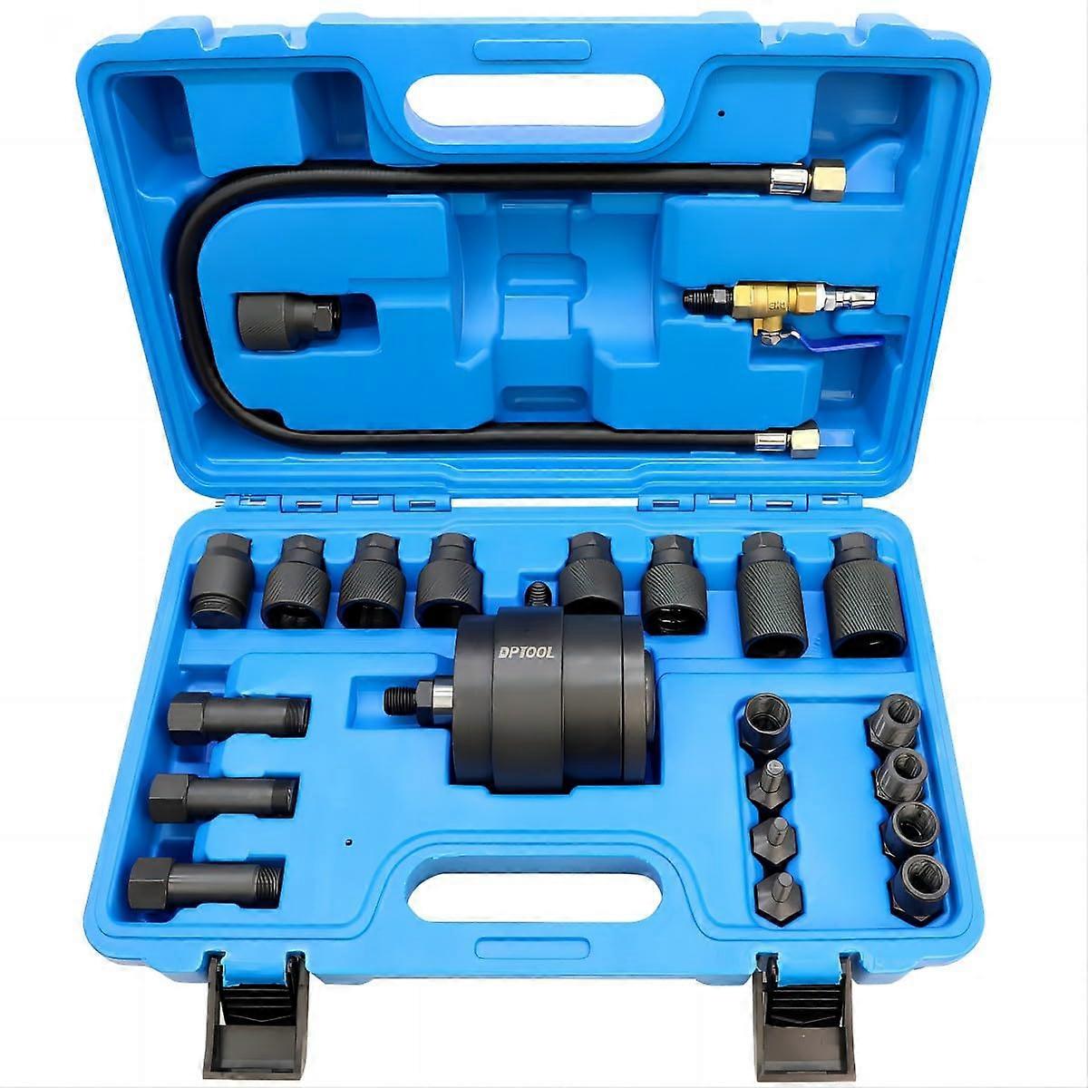 Diesel Injector Removal Tool Kit 23PCS Pneumatic Puller for Bosch and Siemens Wide Engine Compatibility