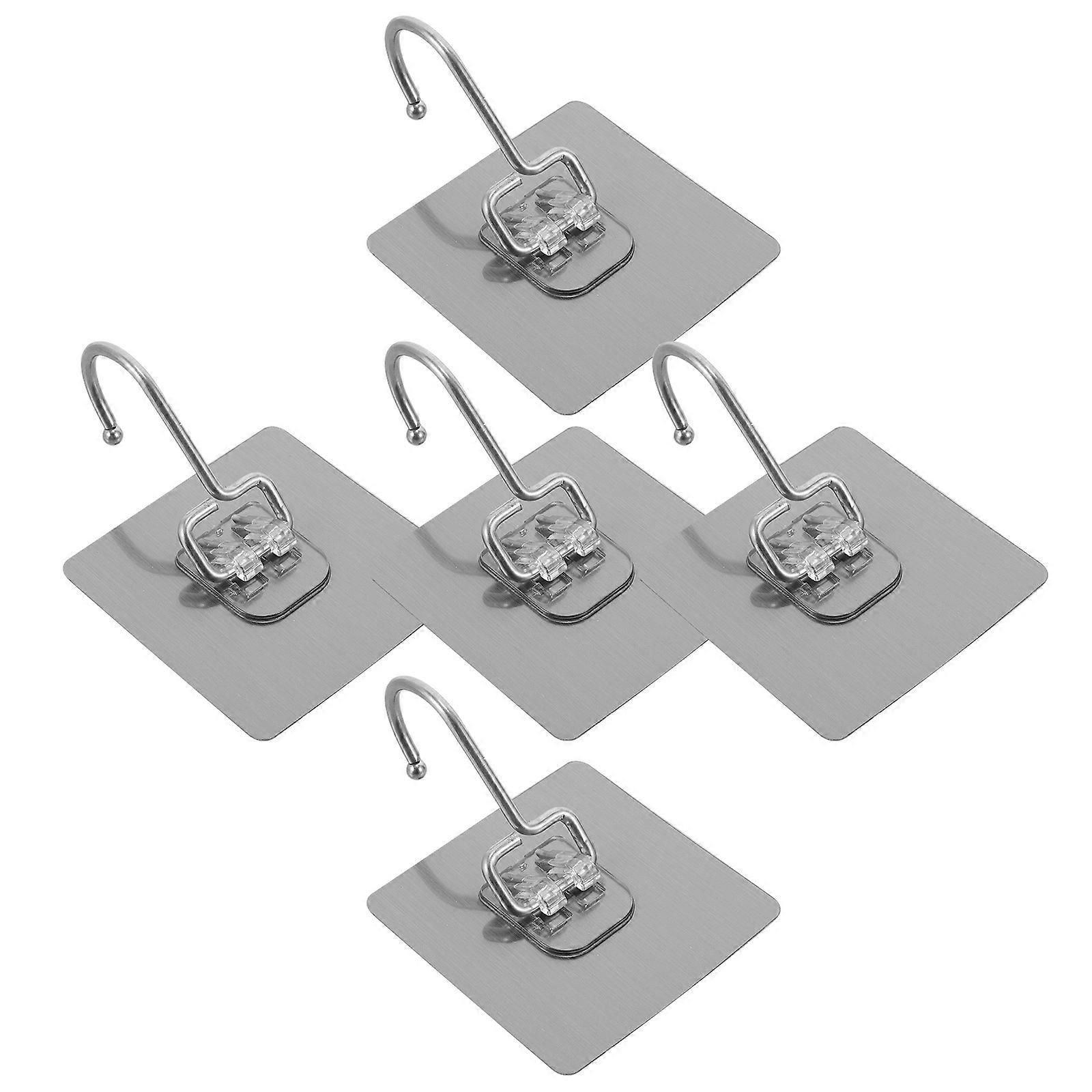 Silver Bed Canopy Hook Stainless Steel for Hanging 5Pcs Dome Canopy Hooks