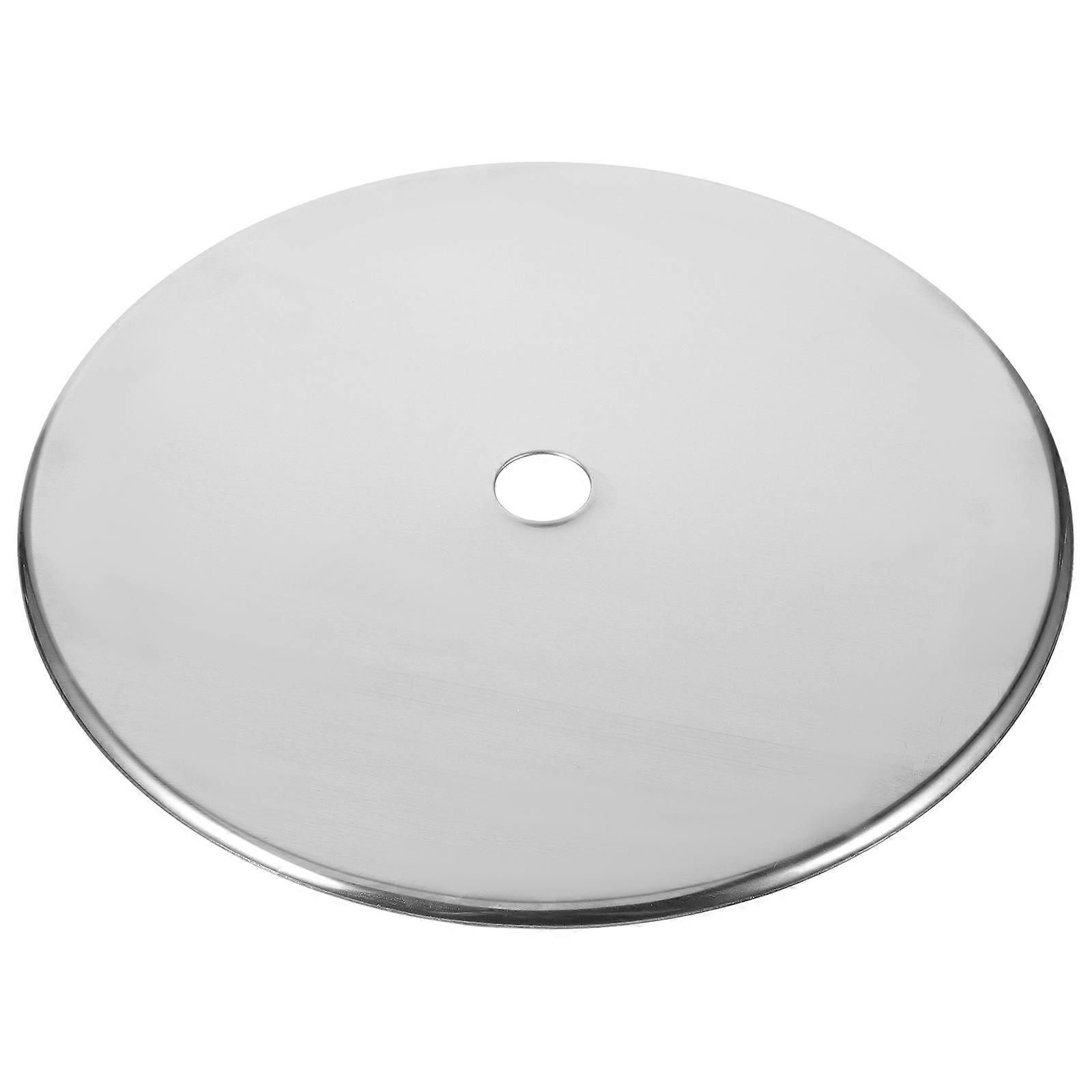 Cooking Induction Adapter Plate Induction Cooker Sinking Ring 32.8cm Round Silver Anti-Overflow 1Set