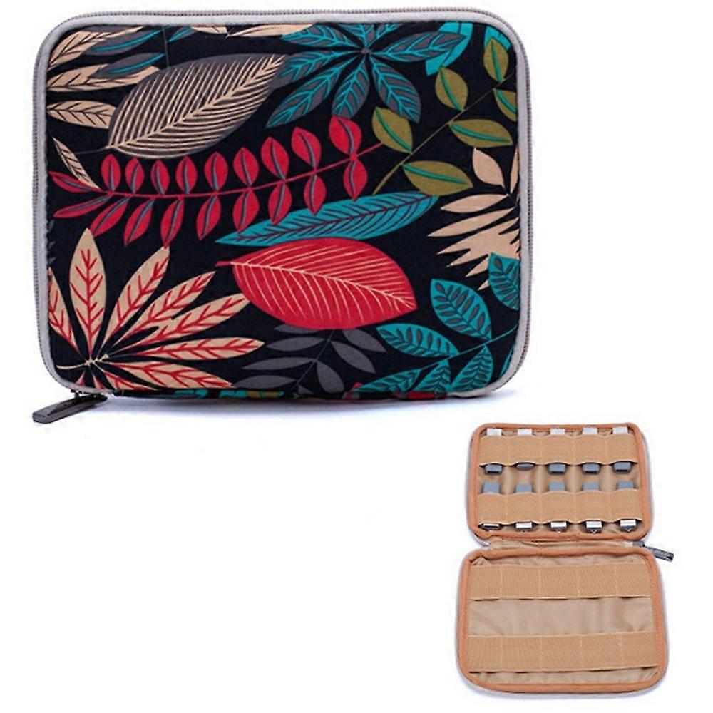 20 x 16cm USB Flash Drive Storage Pouch 20-Grid U-Disk Zipper Bag