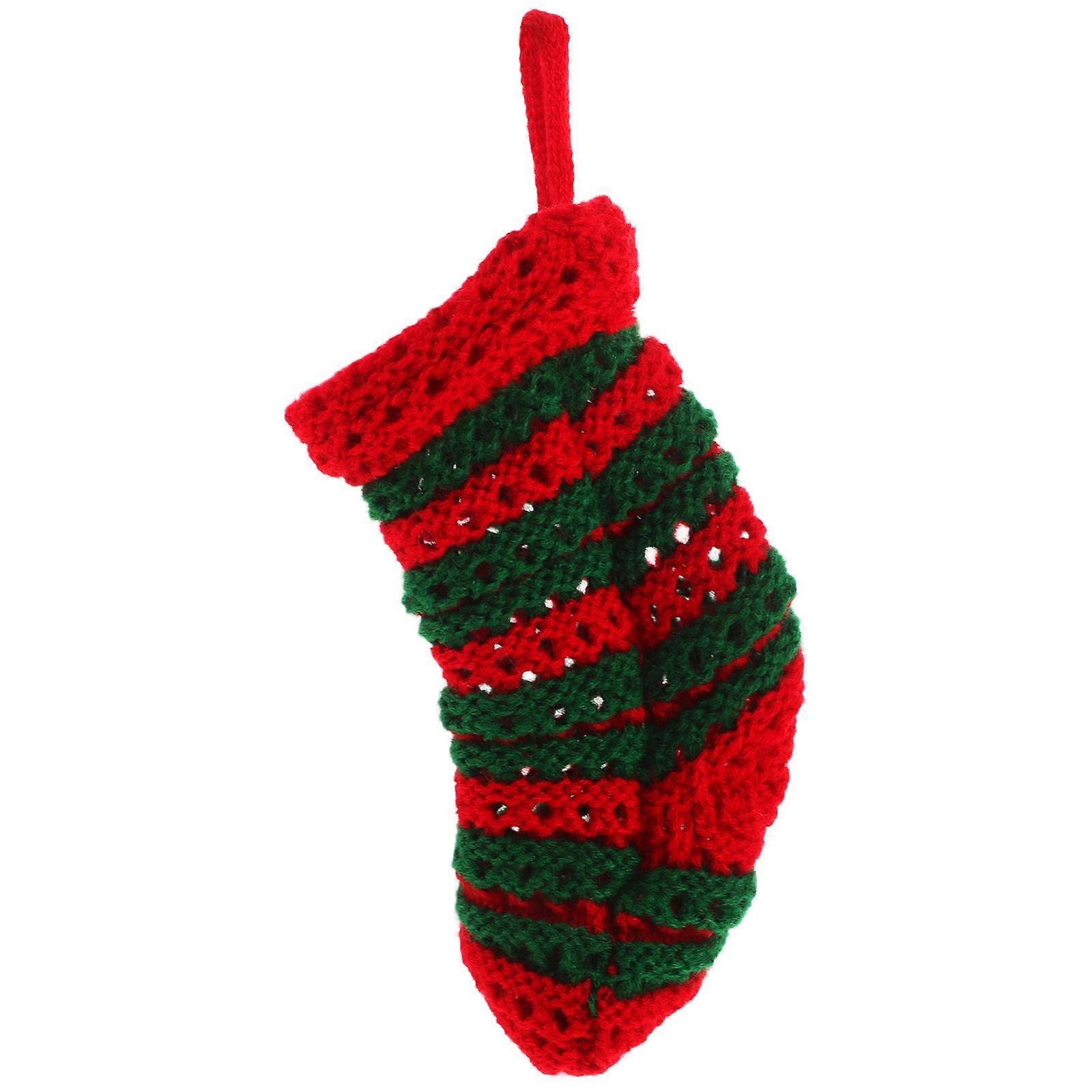 Christmas Hanging Socks Small Knit Stocking for Candy Gift