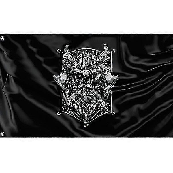 Viking Warrior Skull Flag | Flag