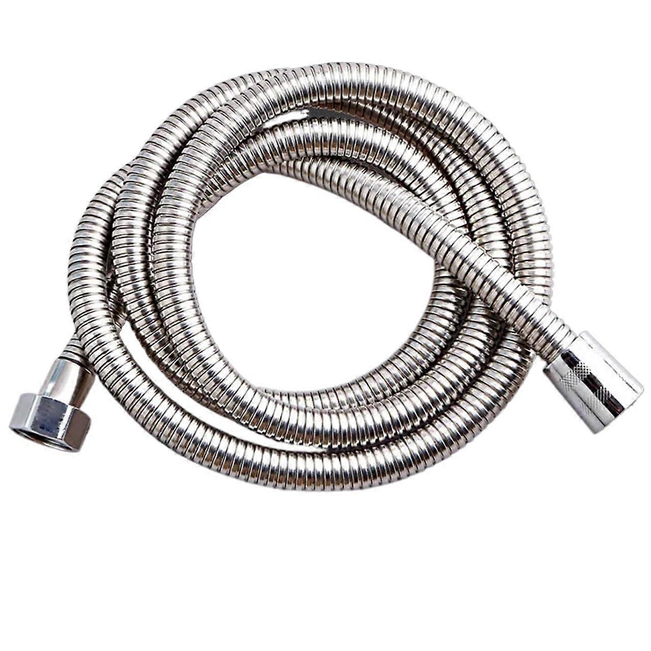 Stainless Steel Shower Hose 1.5m ExplosionProof AntiTangle  Pressure Bathroom Accessory Silver