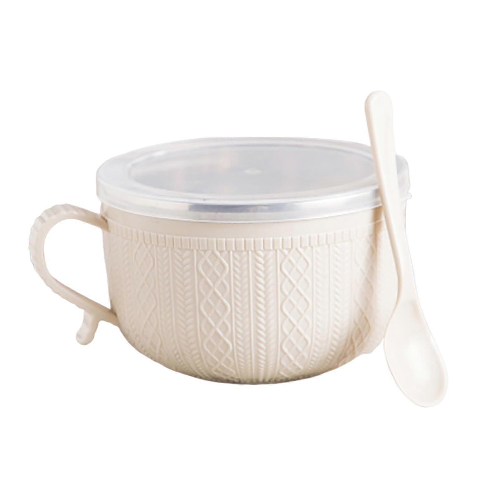 25oz Large Soup Mug with Lid, Microwave Safe, Stackable Cup for Hot and Cold Drinks