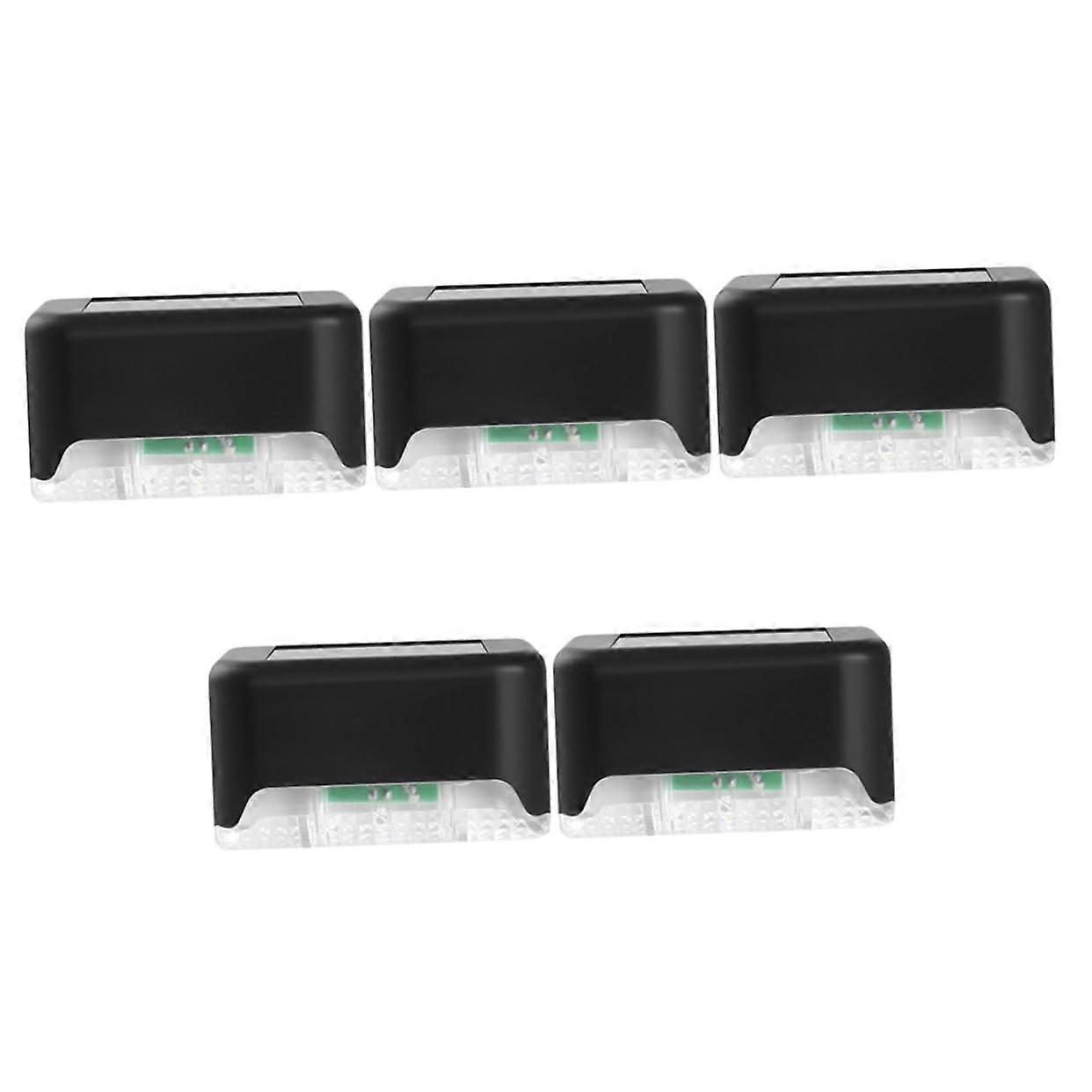 5Pcs Waterproof Solar Deck Lights Outdoor Solar Step Lights with Motion Sensor for Garden