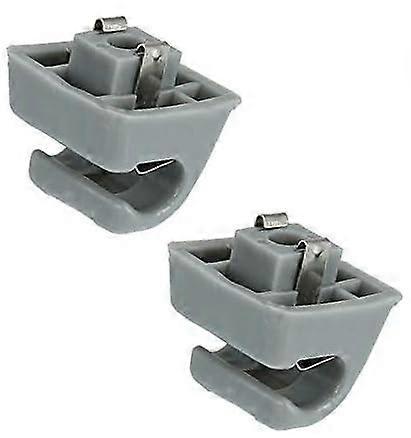 Gray Car Sun Visor Clip Hook Bracket 2 Pcs Universal ABS Holder Replacement Secure Fixation