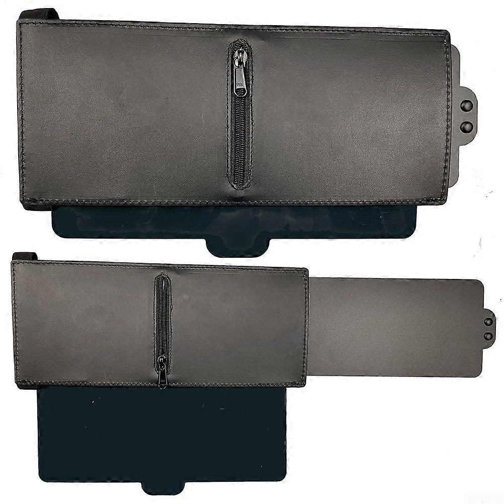 Car Sun Visor Extender Polarized AntiGlare Adjustable PU Leather with NonSlip Straps