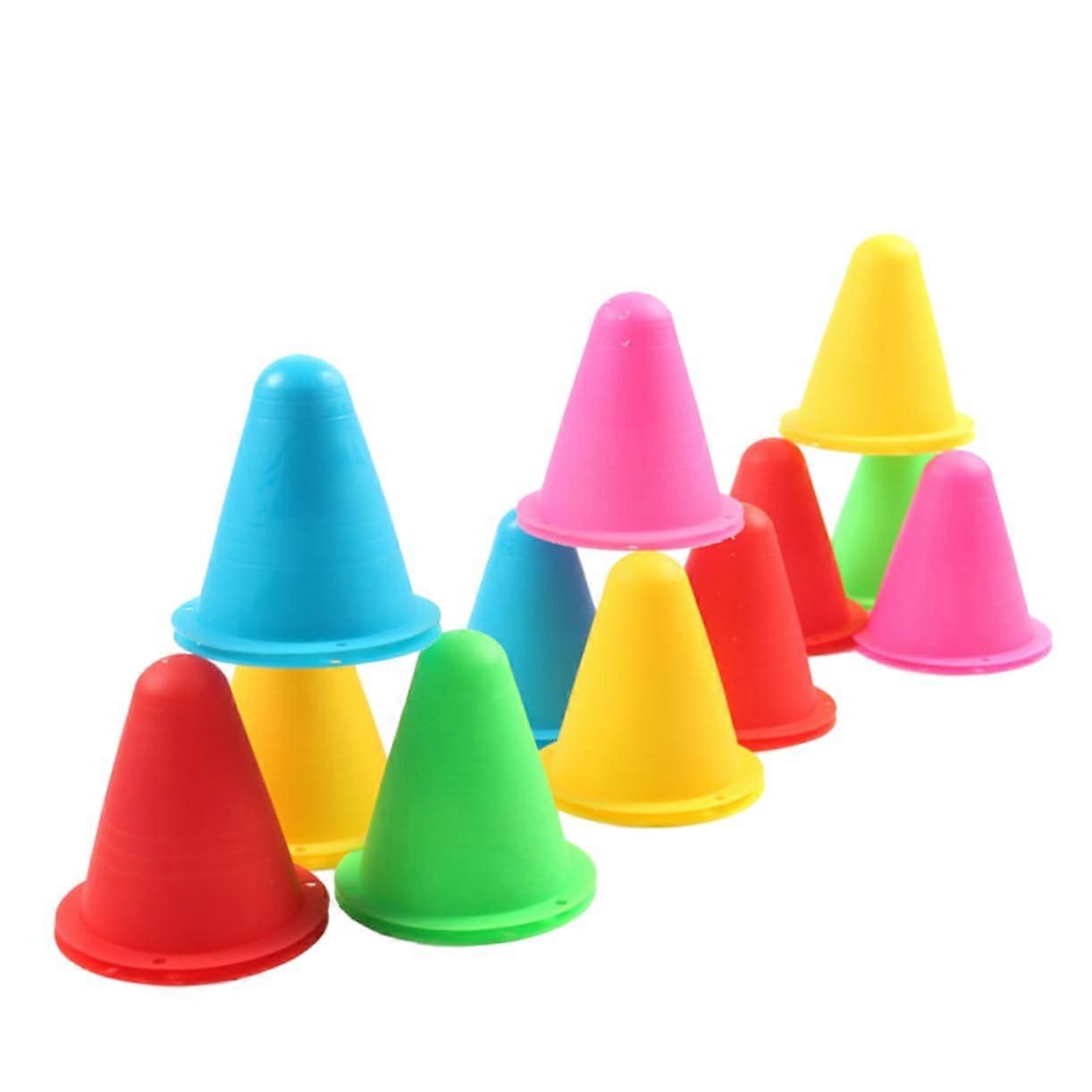 50pcs Roller Skating Cones for Agility Training NonBreakable Plastic Sports Roadblock