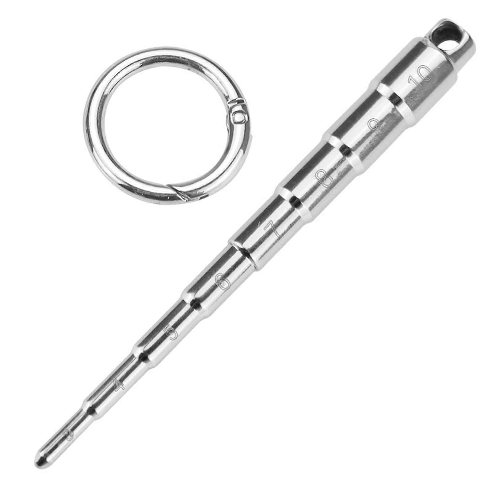 Stainless Steel Urethral Plug with Scale, Gradient Size Urethral Sound for Men