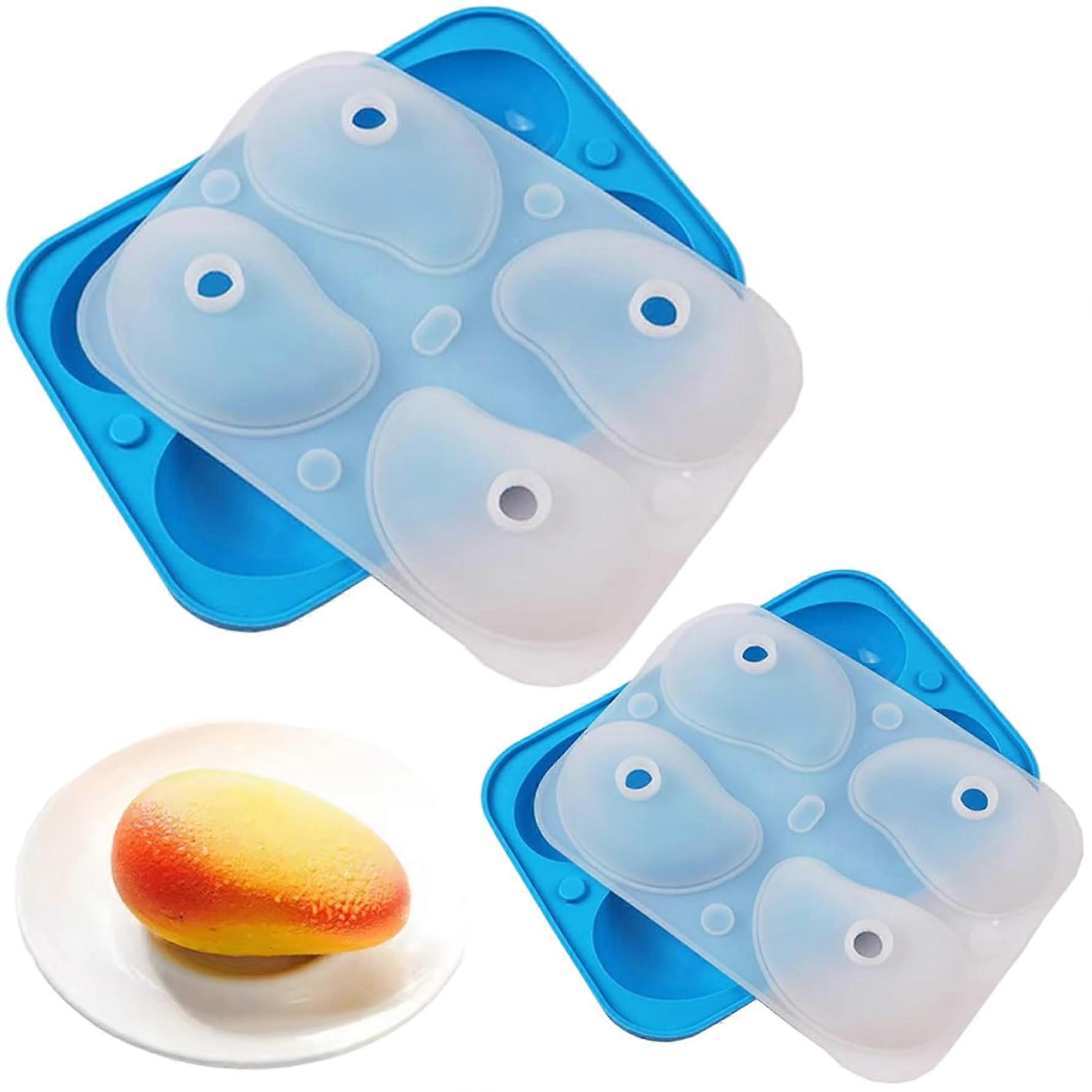 Silicone Cake Mold 3D Mango Fruit Shape Heat Resistant NonStick for Baking Chocolate Soap Crafts