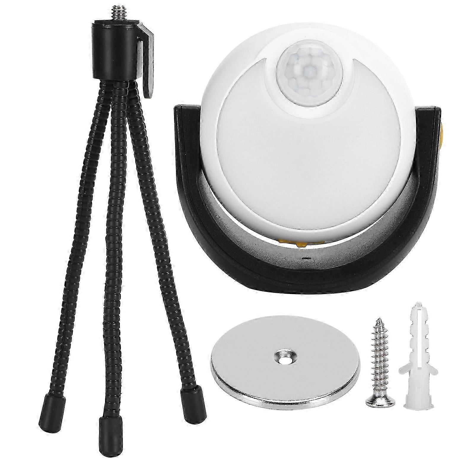 Outdoor Night Light Waterproof Induction LED Lamp with Tripod Bracket White Light