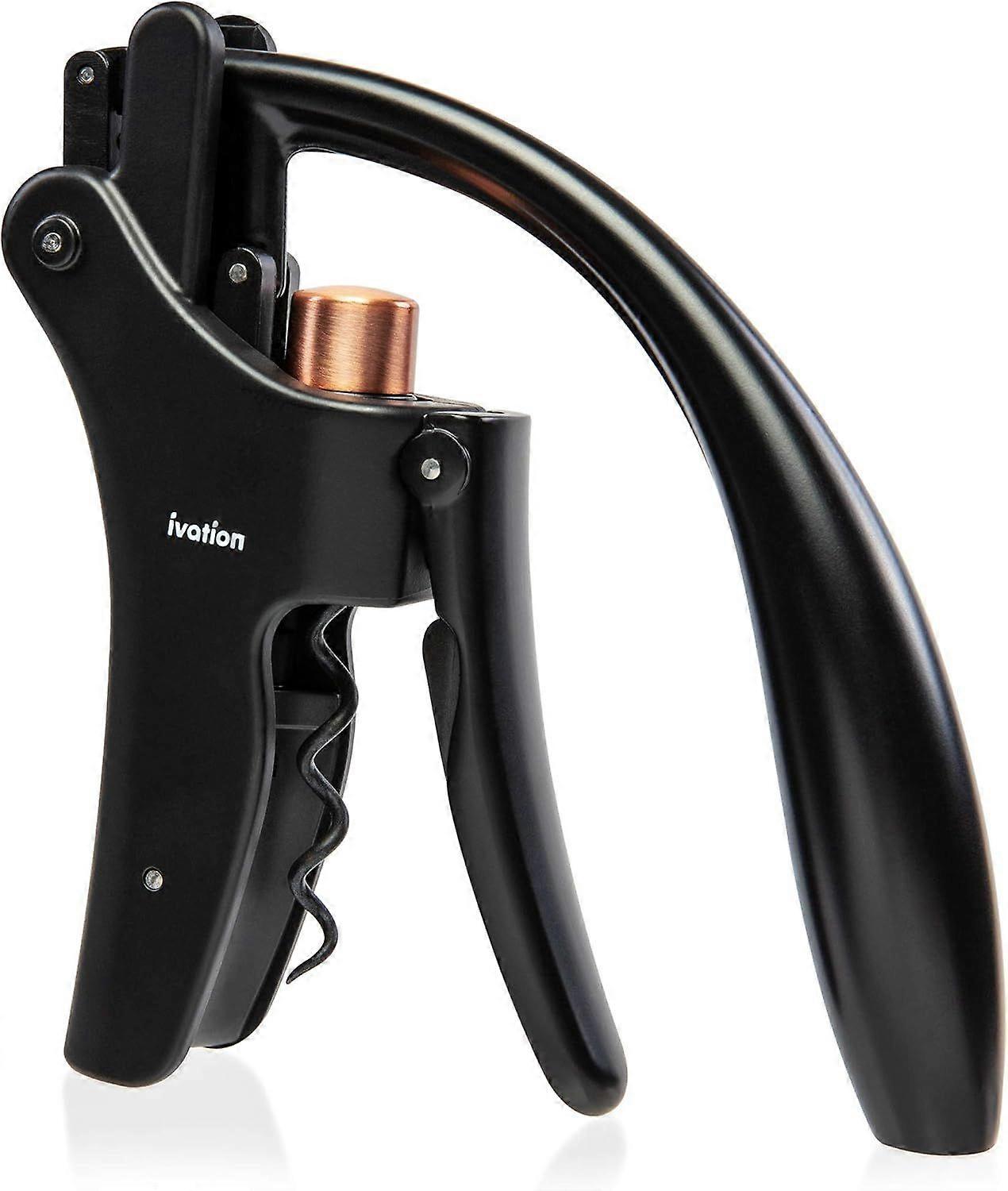 Wine Bottle Opener | Manual Handheld Corkscrew with Ergonomic Lever Pump,