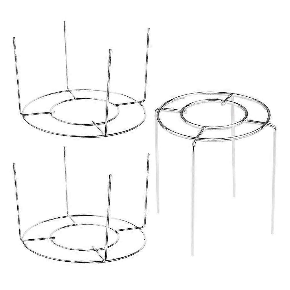 Silver Cake Cooling Rack Made from Stainless Steel for Baking Use 3Pcs