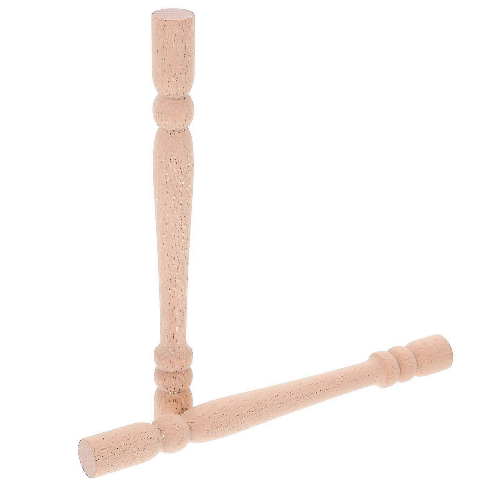 Solid Wood Staircase Spindles for Home Decor 2Pcs with Roman Column Style