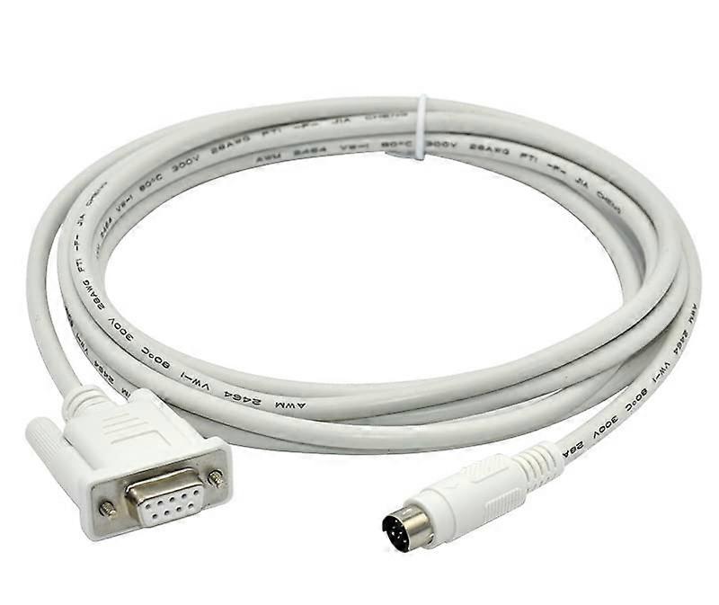 SC11 Programming Cable 15m RS232 Serial for FX Series PLC Reliable Data Transfer White