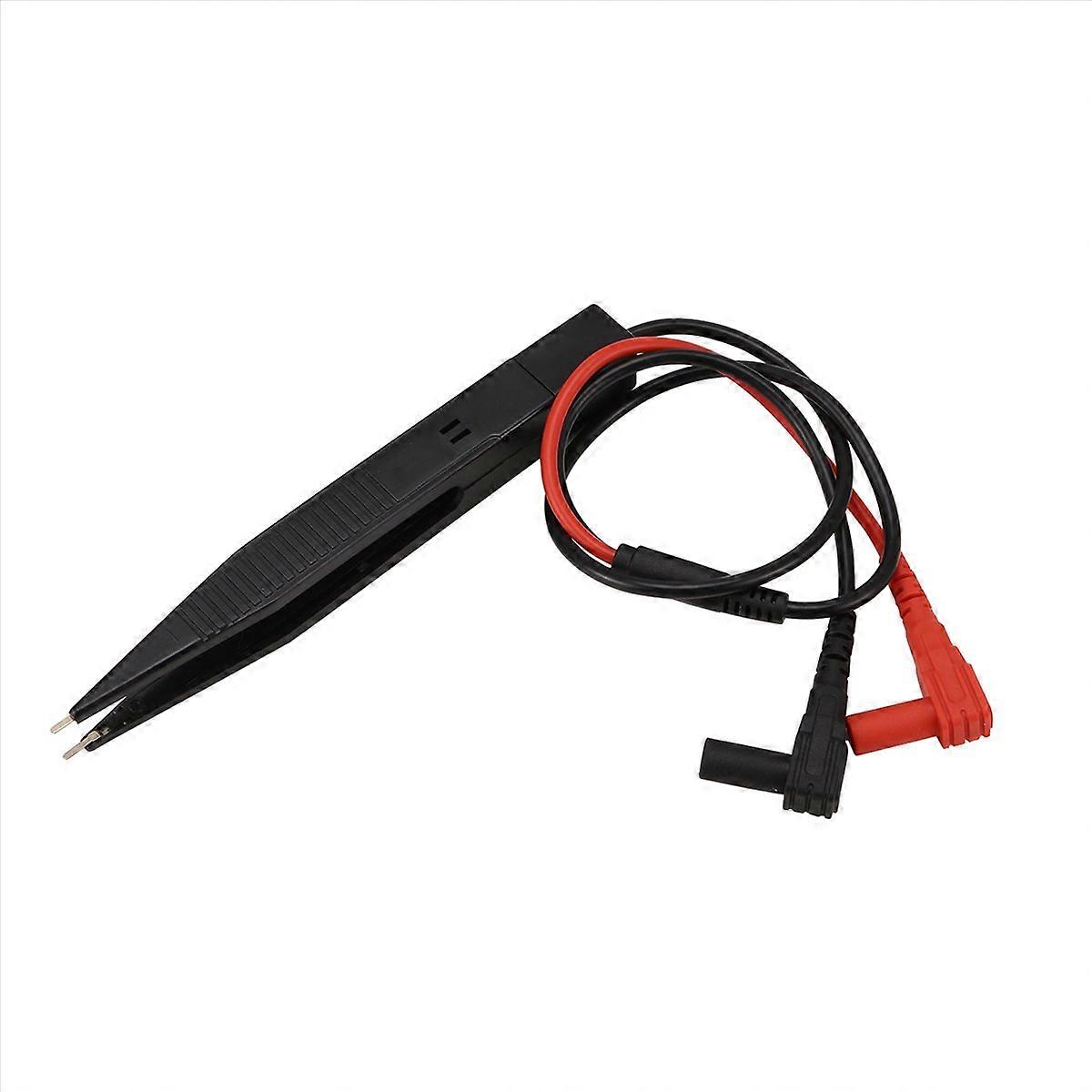 SMD Chip Test Clip Meter Lead Probe Multimeter Tweezer Capacitor Resistance