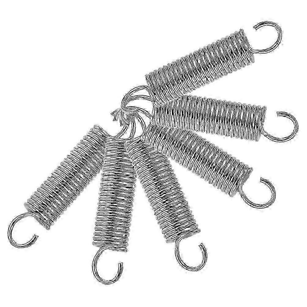 Replacement Springs compatible Recliners Pedal Spring compatible Office Use Silver 7.10X1.50X1.50CM Connecting 6Pcs