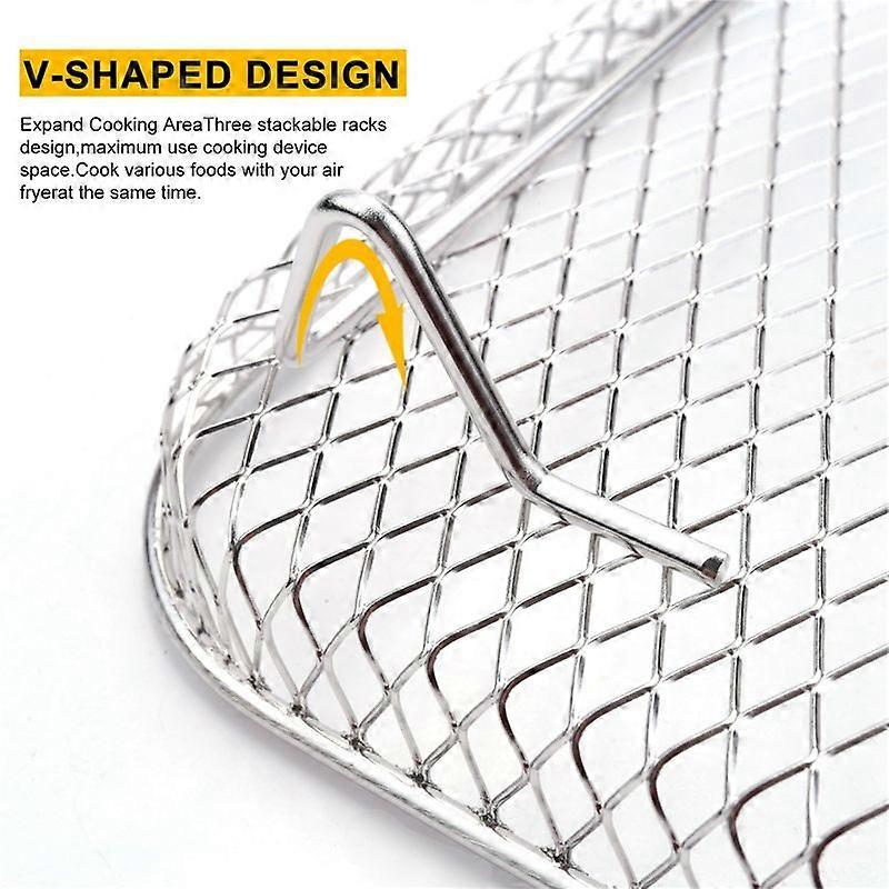 8 Inch Rack Square Three Stackable Racks, Dehydrator Rack