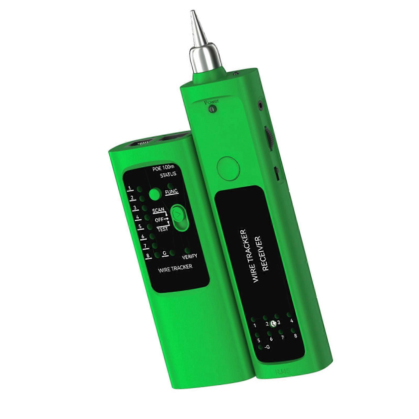 Networking Cable Tester Cable Finder With Flashlight And Wire Mapping For Quick Networking Troubleshooting Multicolor
