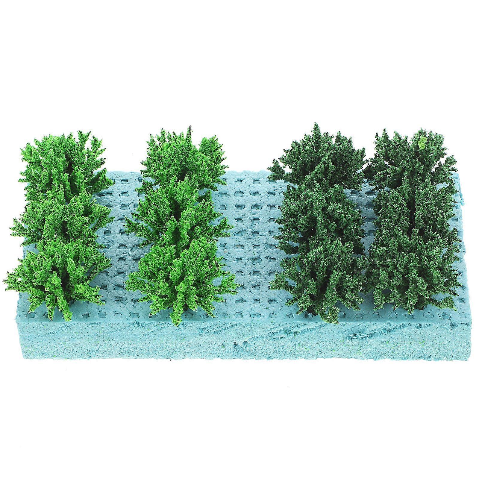 Simulation Bush Cluster Miniature Shrub Model for DIY Micro Landscape 4 Boxes