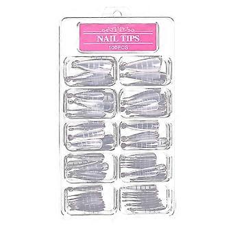 100Pcs Nail Plate Nail Tip Extension Nail Nail Model Nail Beauty Accessory White