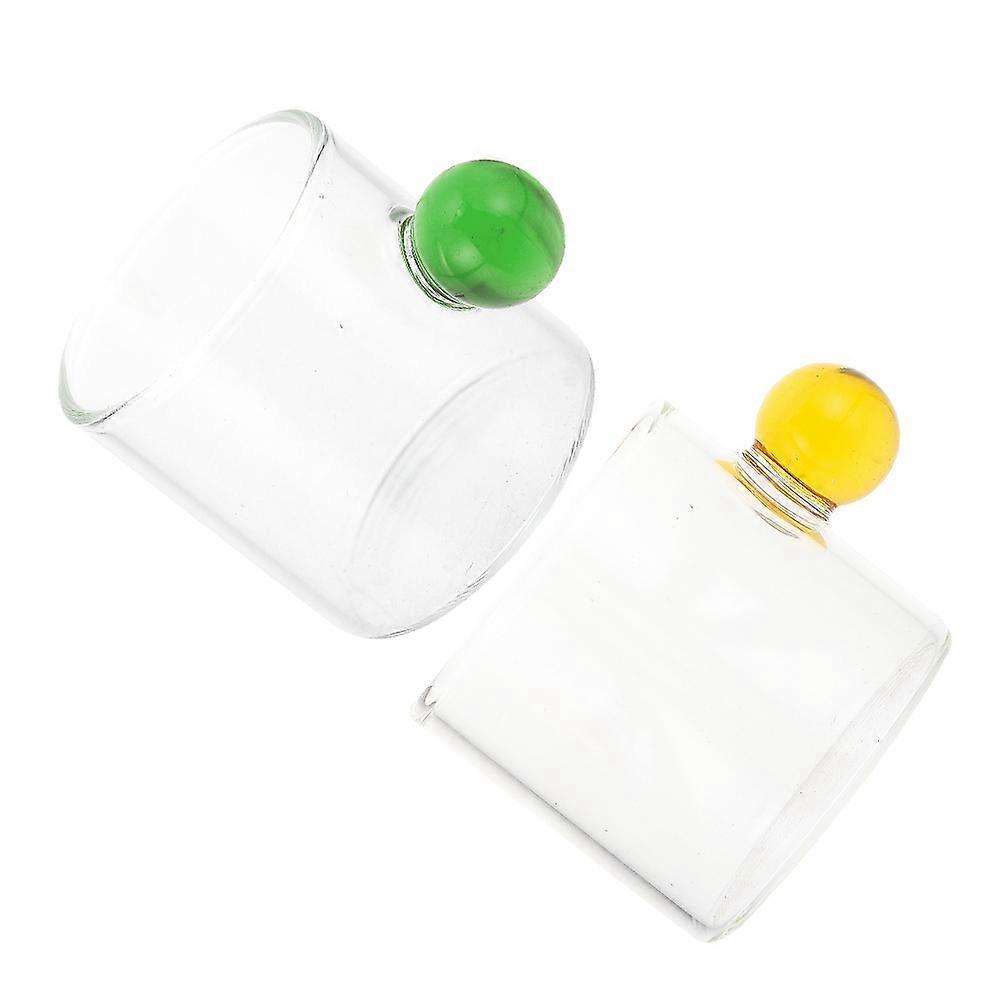 Cup Creative Handle Glass Cups for Drinking 4Pcs Assorted
