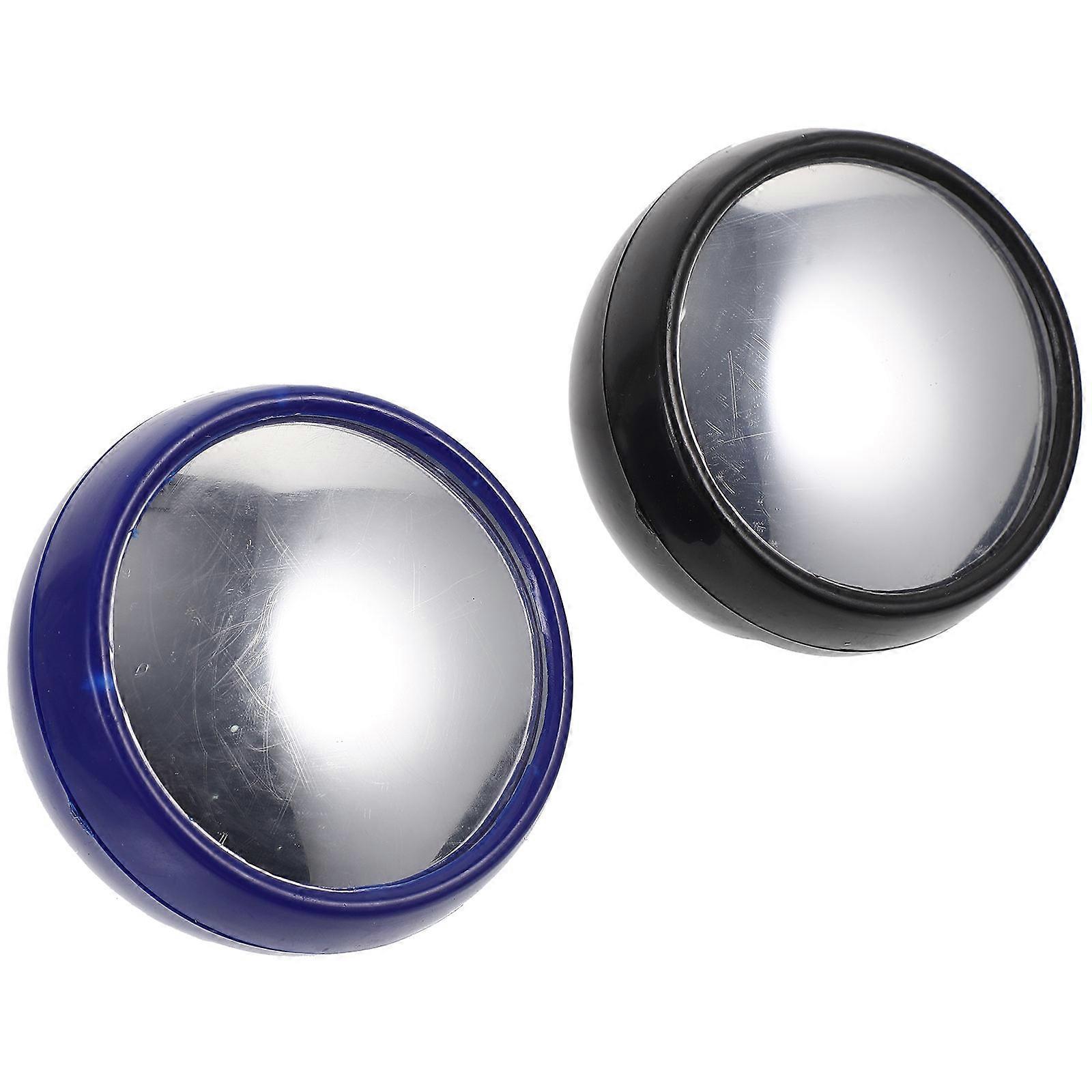 2pcs Office Visual Field Magnifying Mirror Computer Rearview Mirror for Office