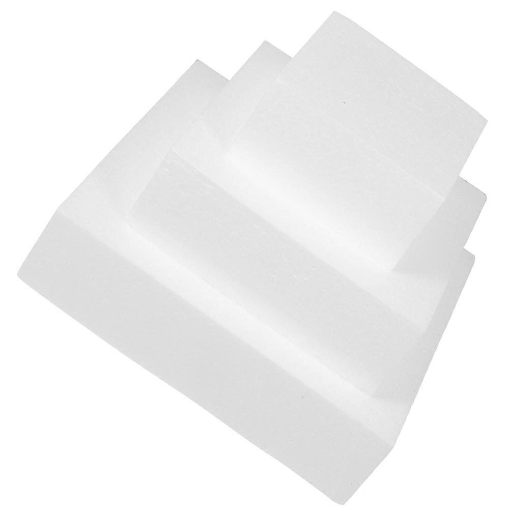 Cake Egg Decorating Model for DIY Use 3Pcs Square Foam Cake Models