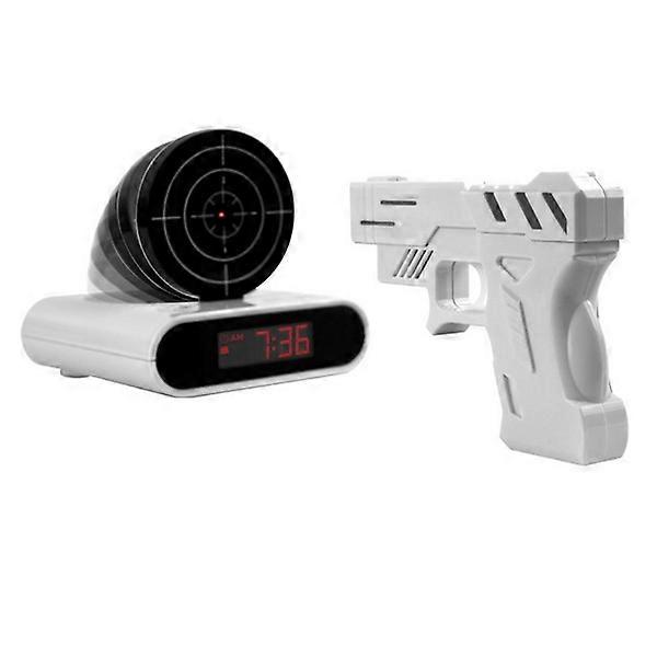 Digital Alarm Clock Shooting Target Novelty Function Alarm Clock with LCD Screen