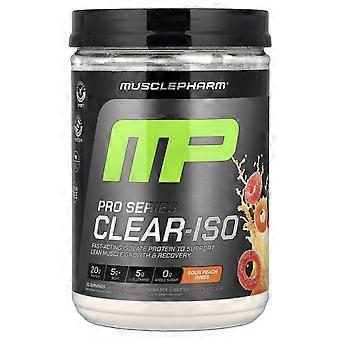 MusclePharm, Pro Series Clear-ISO, Mistura para Bebida Proteica em Pó, Anéis de Pêssego Azedo, 520 mg (1,14 lb)