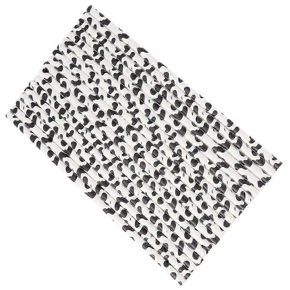 Eco Friendly Paper Straws 100Pcs for Drinking Use