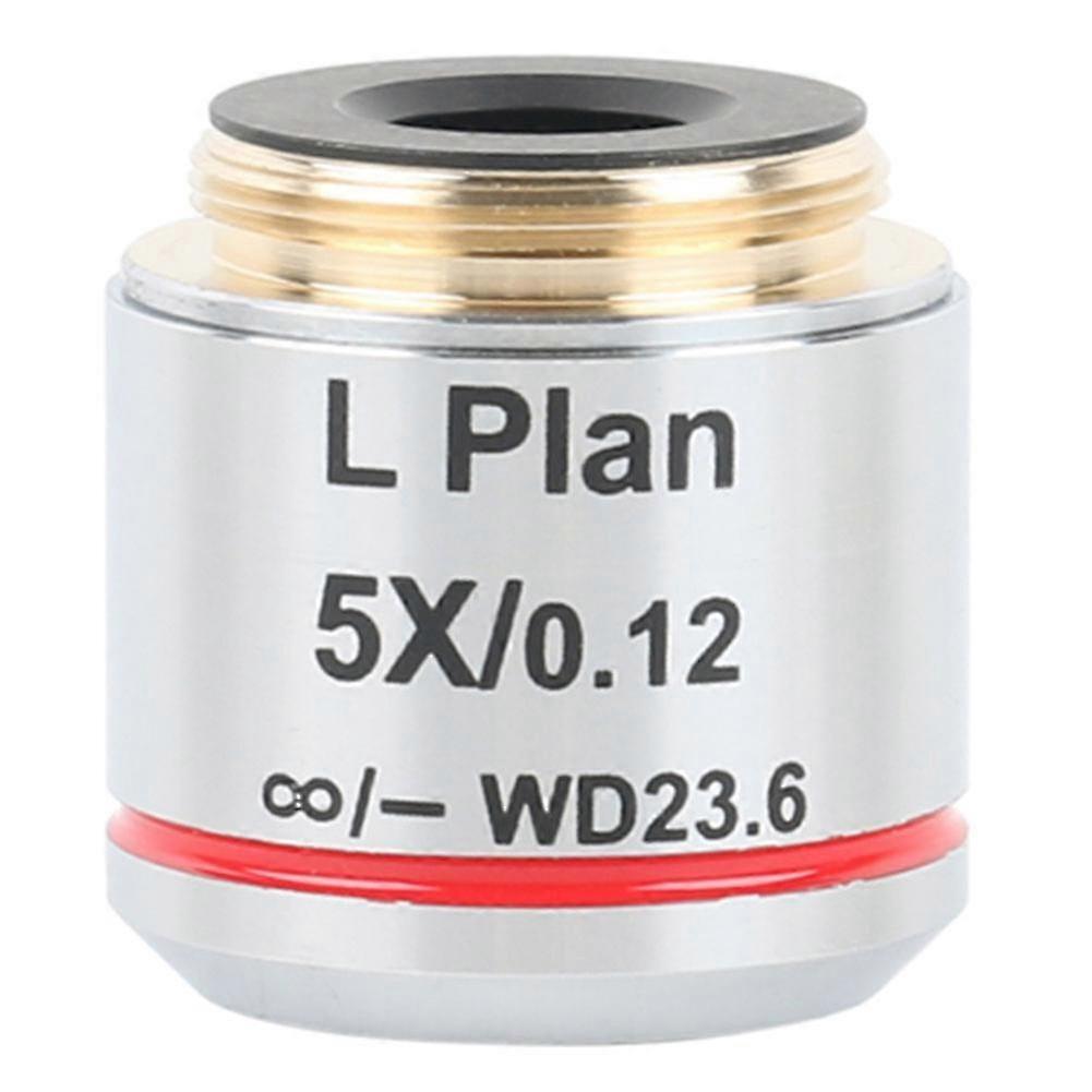 Long Working Distance Metallurgical Microscope Plan Achromatic Objective Lens RMS Thread Interface