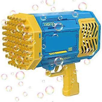 Handheld Rechargeable Electric Bubble Machine with 69 Holes Outlet for Bubble Blowing Fun