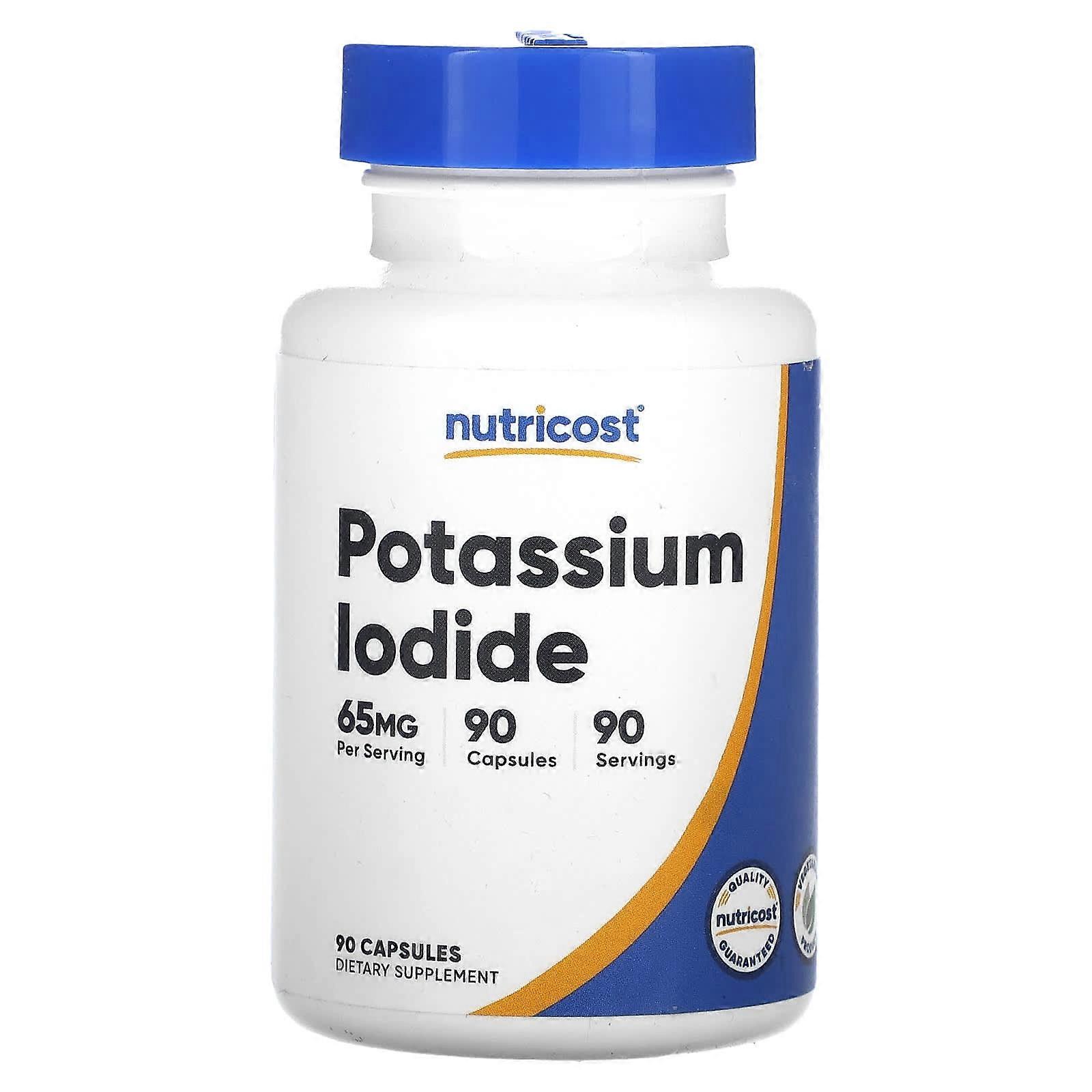 Nutricost, Potassium Iodide, 65 mg, 90 Capsules
