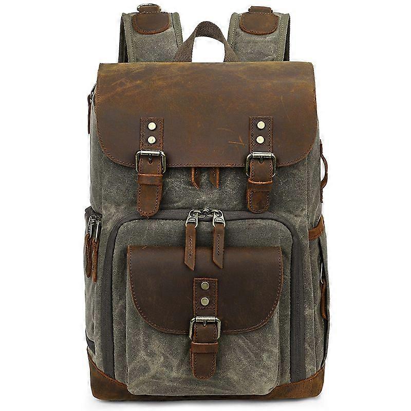 K-86 Retro Contrast-colored Camera Backpack