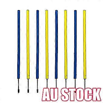 Dog Agility Weave Pole Interactive Portable Equipment Toys Training Grass Spike