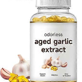 Odorless Aged Garlic Extract Nutrition Gels & Chews 120 Counts Bottle -Kewae Direct