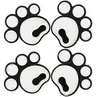 Snowboard Nonslip Sticker Anti-Slip Sticker for Home Use 4Pcs White Silicone
