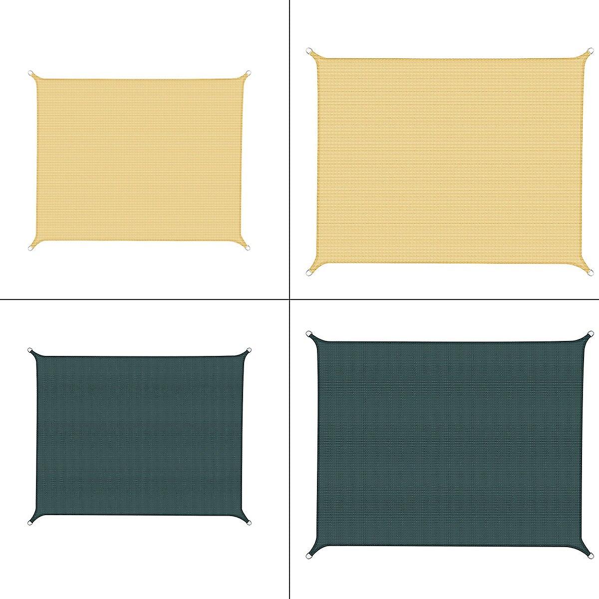 Rectangular Sun Shade Sail Waterproof Uv-proof Shade Net Garden Swimming Pool