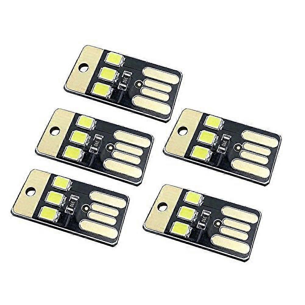 5Pcs Outdoor Camping Mini Portable USB Night Light LED Desktop Computer Lamp
