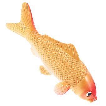 Realistische Karpfen-Dekoration, künstliche Fischmodelle zur Dekoration, 2 Stück, goldenes PVC