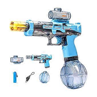 Cool High Pressure Electric Water Squirter With Light Long Range Waterproof Squirt Toy For Adults And Kids  Blue